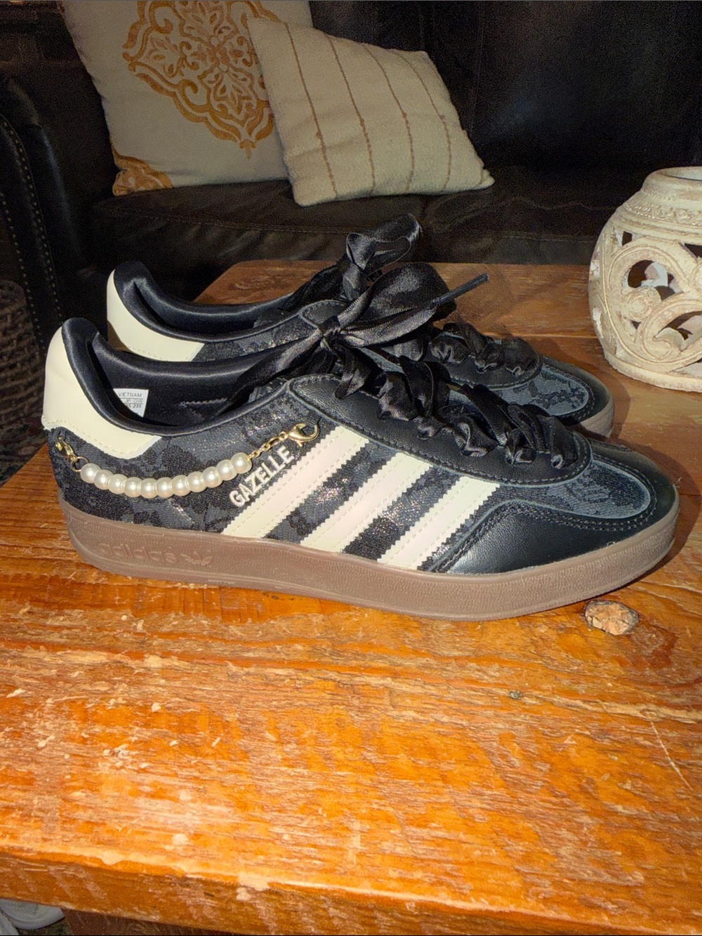 Adidas Gazelle Sneaker (Black Pearl)